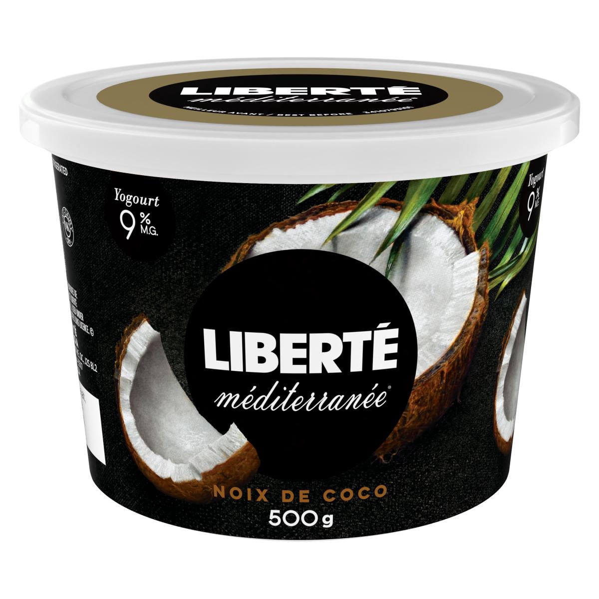Liberté Méditerranée 9% Yogurt, Coconut, 500g