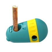 Durable Dog Chew Holder For Indestructible Dog Toys Slow Feeder Dog Food Feeding Toys For Iq Training Stick Holder Dog Toys For Aggressive Chewers Dog Toys, 15.5x8.8x8.8 cm, Green