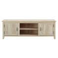 thumbnail image 3 of Pemberly Row 70" TV Console with 2-Side Doors and Storage in White Oak, 3 of 6