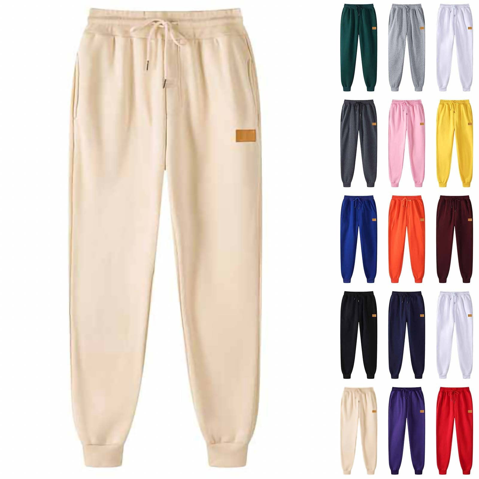 Moxiu Womens Sweatpant Joggers Baggy High Waisted Fleece Lined