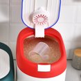 thumbnail image 4 of LSLJS Airtight Rice Dispenser,Cover Rice Bucket for Cereal Grain Flour Rice Beans Pet Food CountertopLarge Rice Storage Container with Lid,Proof Household Cereal, Rice Storage, 4 of 7