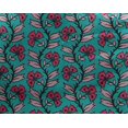thumbnail image 4 of oneOone Georgette Viscose Fabric Leaves & Floral Block Print Fabric By Yard 42 Inch Wide, 4 of 4