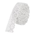 thumbnail image 1 of Unique Bargains Lace Trim Ribbon 30 Yards 1 Inch Cotton Elastic Trim for Craft,Gift Wrappers,Headbands,White Style 11, 1 of 5