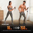 thumbnail image 3 of Resistance Bands with Handles, Exercise Bands Resistance Bands Set for Men and Women, Stretch Workout Bands, 3 of 6