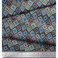 thumbnail image 2 of Soimoi Cotton Poplin Fabric Square Geometric Fabric Prints By Yard 56 Inch Wide, 2 of 3