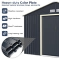 thumbnail image 4 of Gymax 11' x 10' Outdoor Tool Storage Shed Large Utility Storage House w/ Sliding Door, 4 of 10