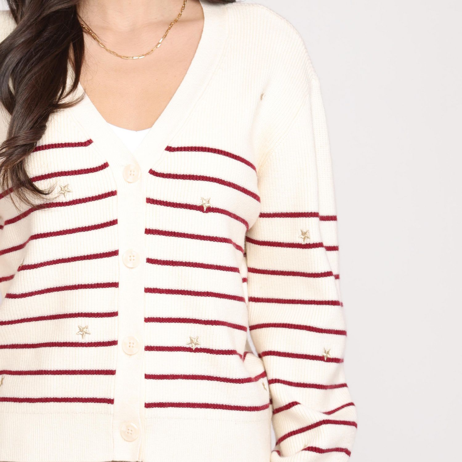 Devoted Cardigan rayé pour femme