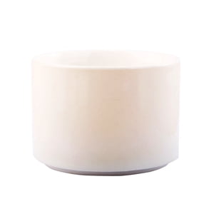 Ceramic Plant Pots, Planters with Drainage Hole and Saucer, Indoor Flower Pot ，White