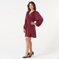 thumbnail image 2 of DV SATIN CROSS OVER DRESS, 2 of 4