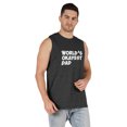 thumbnail image 2 of Inkmeso Printed Graphic World Okayest Dad€ T-Shirt For Mens Best Daddy Ever Gift T-Shirt, 2 of 7