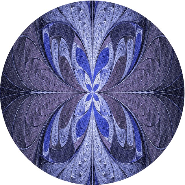 Ahgly Company Tapis Rond Lavable en Machine Intérieur Transitionnel Bleu Minuit, 5 Pieds Rond