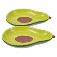 thumbnail image 2 of 2pcs Avocado Shaped Ceramic Bowls Creative Japanese Fruit Salad And Dessert Bowls Kitchen And Dining Tableware, 2 of 8