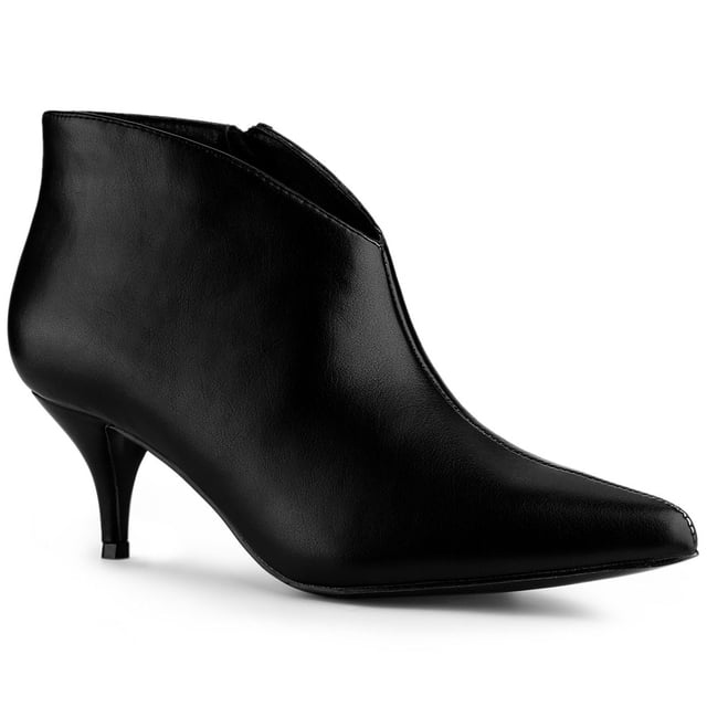 Unique Bargains Women's Cutout Stiletto Heels Ankle Booties