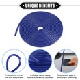 thumbnail image 3 of Unique Bargains Car Door Edge Guard 16.4ft U Shape Rubber Edge Trim Seal Strip Protector Universal PVC Iron Blue, 3 of 7