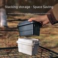 thumbnail image 3 of 7-Piece Durable 1.1L Army Green Storage Organizer Set: Portable Mini Containers with Removable Lids for Camping, BBQ Tools, Seasoning Bottles & Home - Compact Indoor/Outdoor DeskSolution, 3 of 6