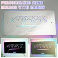 thumbnail image 2 of Personalised Name Mirror with Lights LED Light Up Mirror Name Luminou B ha, 2 of 3