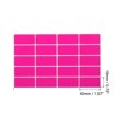 thumbnail image 2 of Unique Bargains 2000 Autocollants Rectangulaires Colorés, Étiquettes de Code Couleur, Feuille Auto-Adhésive 1.57x0.75 Pouces Rouge Rose, 2 of 5