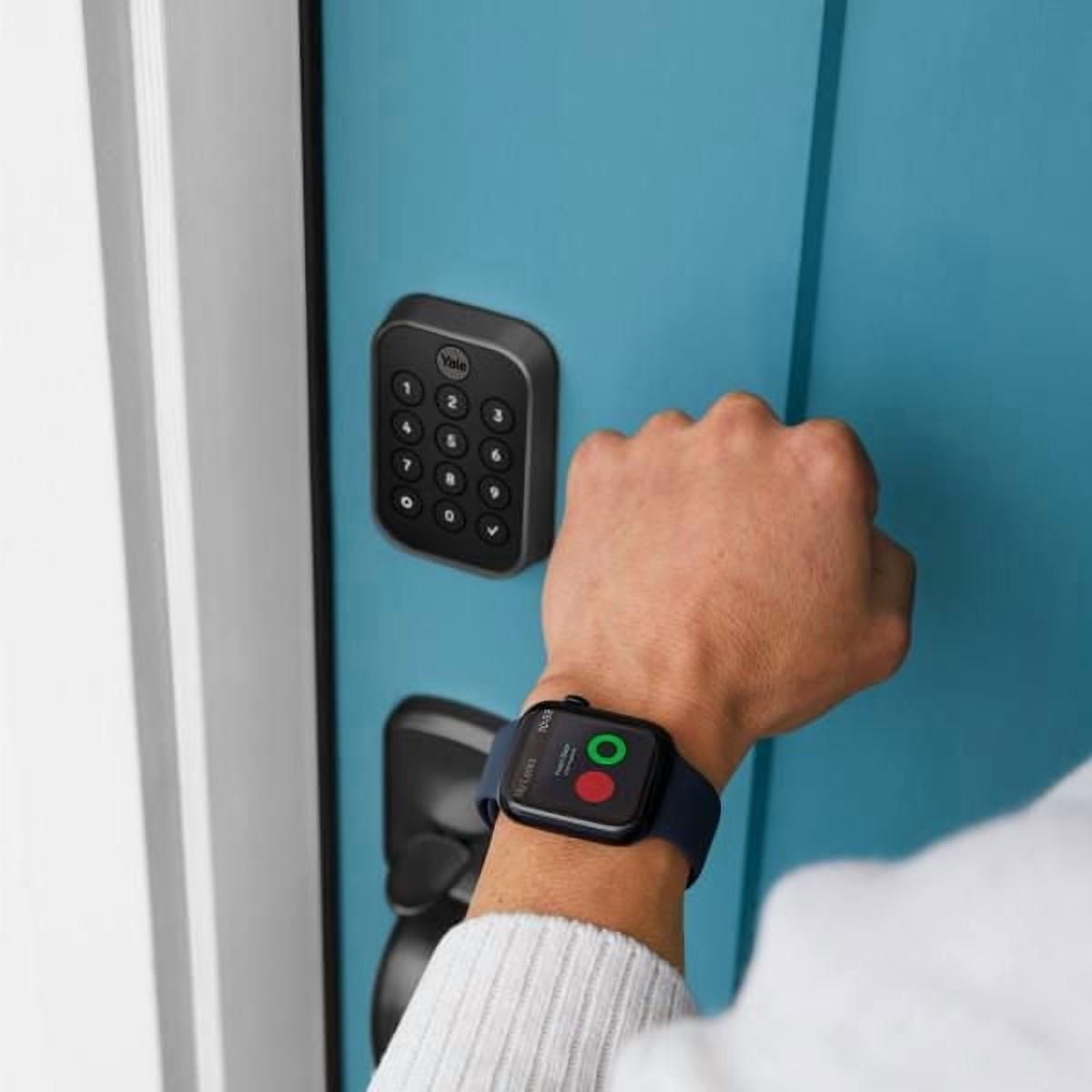 YALE Assure Lock 2 Key-Free Bluetooth Smart Deadbolt, Black Suede