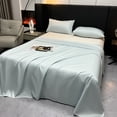 thumbnail image 2 of Sentmoon Silk Sheets Queen Bed Sheets Crisp Comfortable Solid Color Ease Friendly Washable Sheets Luxurious Silk Bedding, 2 of 7
