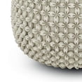 thumbnail image 4 of SIMPLIHOME Renee Poufs Ronds, 20 Pouces, Crème, 4 of 5