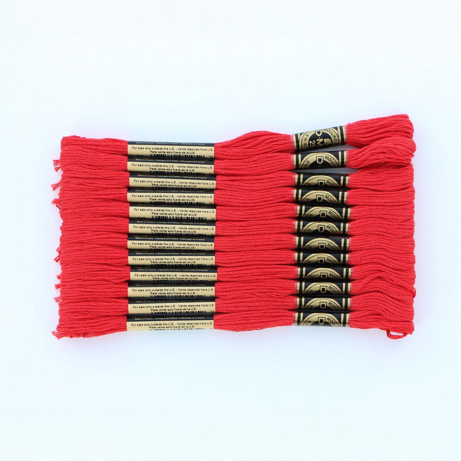 DMC coton 6 brins fil à broder, 8 m (8.7 yd), rouge