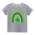 thumbnail image 1 of MeetoTime T-Shirts Décontractés à Manches Courtes Imprimés pour la Saint-Patrick pour Garçons et Filles, Chandails à Col Rond pour Enfants, 1 of 3
