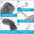 thumbnail image 3 of Telescopic Duster with Extra Long Handle, 78 To 245 cm Stainless Steel Washable Dust Mop with Foldable Microfiber Brush Head To Remove Dust and Cobwebs, 3 of 5