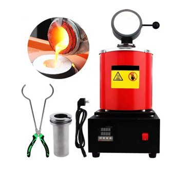 2KG 3KG 1400W Digital Gold Melting Furnace 1100 Refining Precious Metal Silver Copper Aluminum Jewelry Casting Tools Equipment ,Widely Used