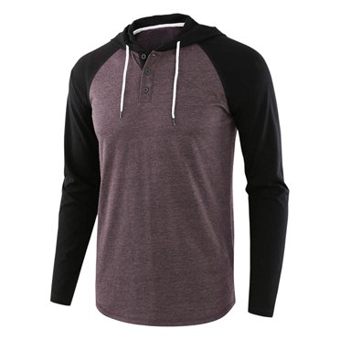Ketyyh-chn99 Chandail de Dessous Homme 2024 Couleur Unie Chandail de Base T-Shirt à Poche pour Homme T-Shirt en Coton à Poche pour Homme T-Shirt à Col Rond pour Homme Noir,m