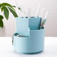 thumbnail image 3 of Miangastore Pot de Pinceau de Maquillage Bleu 1Pcs 4.7 Po Carré PP, 3 of 9