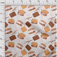 thumbnail image 2 of oneOone Cotton Flex Rust Brown Fabric Food Craft Projects Decor Fabric Printed By The Yard 40 Inch Wide, 2 of 4