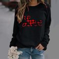 thumbnail image 2 of RKSTN Chandail pour Femmes Décontracté à Manches Longues Blouse à Imprimé de la Saint-Valentin Hauts Chandail Col Rond Coupe Ample Chandail, 2 of 3