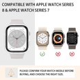 thumbnail image 2 of KOMI Case for Series 8 41mm & Series 7 41mm with Screen Protector, 2 Pack Hard PC Bling Bumper Shiny Crystal Diamond Rhinestone Protective Cover for iWatch 8 7 Accessories 41mm Women, Clear+Pink, 2 of 5