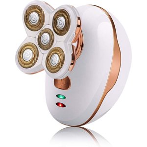 Rasoir électrique pour hommes Floating Deep Clean Shaver électrique, charge rapide Long Lasting Rasoirs de tête imperméables pour hommes chauves avec pinces à cheveux