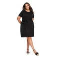 thumbnail image 1 of Robe à ceinture nouée Lane Bryant Plus pour femmes, 1 of 6