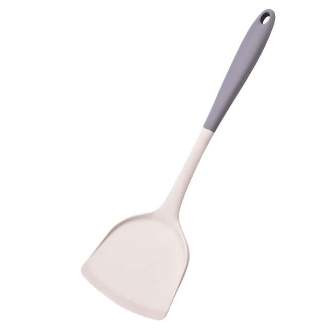 Oleegame 1PC Kitchen Utensils Set Silicone Kitchenware Set Spatula Spoon Colander Insulated Food Grade Non Stick Pan Household Kitchen Supplies Tools White