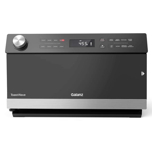 Galanz GTWHG09S1A09 4-in-1 ToastWave with TotalFry 360, Convection, Microwave, Air Fry, Toast Oven, 900W/0.9 Cu.Ft, Stainless Steel