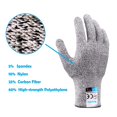 thumbnail image 2 of Gants Résistants aux Coupures avec Protection Haute Performance Niveau 5, Gants de Travail de Cuisine, Mandoline, Filet de Poisson, Découpe et Sculpture de Viande, 2 of 6