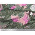 thumbnail image 2 of Soimoi Modal Satin Fabric Floral & Leaves Tropical Decor Fabric Printed Yard 42 Inch Wide, 2 of 3