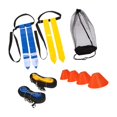 thumbnail image 2 of SUTENGDA Rugby Hip Flags  Football Training Flags  Sturdy with Black Tape  Referee Flags  Yellow and Blue, 2 of 9