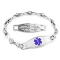 thumbnail image 1 of MedicEngraved Stainless Steel Custom Medical Alert Bracelet - 6mm Infinity Link, 1 of 7