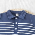 thumbnail image 4 of dmqupv Baby Rompers Boys Boys Summer New Comfortable And Breathable Bodysuits With Simple Pattern Blue,Size for 6-9 Months, 4 of 7