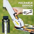 thumbnail image 4 of Qaba Trottinette pour Enfants de 6 à 12 Ans avec Hauteur Réglable, Frein d'Aile Arrière, Grande Roue de 200 mm, Conception Pliable, Blanc, 4 of 7