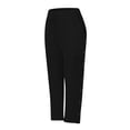thumbnail image 4 of FcBaudy Full Length Pants Men's Casual Holiday Pocket Drawstring Solid Color Elastic Waist Cropped Pants Men Pants, 4 of 4