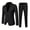 Black, variant on TIEVOSA Kids Boys 2-Piece Suits Slim Fit 1 Button Dress Suit Jacket Blazer & Pants Set for 13-14 Years(Black)
