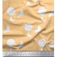 thumbnail image 1 of Soimoi Cotton Poplin Fabric Bamboo Tree,Moon & Stork Bird Print Fabric by Yard 56 Inch Wide, 1 of 3