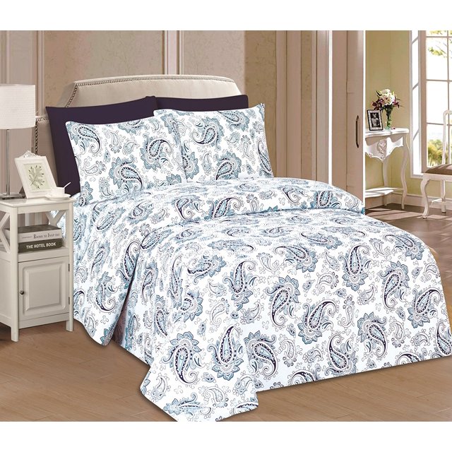 Beverly Hills 1800 Series Ultra Soft Printed 6 PC Sheet Set (King, Hubery)