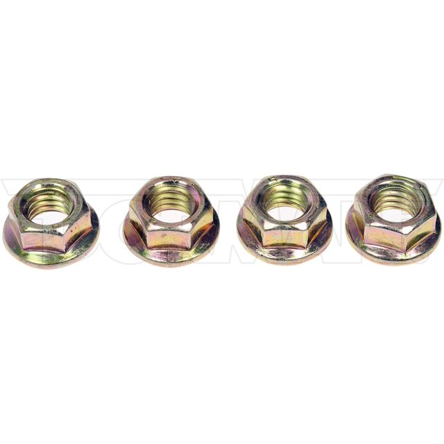Dorman Nut 962-012D Solutions OE; Écrou à Bride; Filetage 3/8-16 Po; Plaqué Zinc; Acier; Lot de 4
