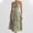 Vert, variante sur Mefallenssiah Robe Débardeur Sans Manches à Fente, Taille Mi-Haute, Imprimée, pour Femme