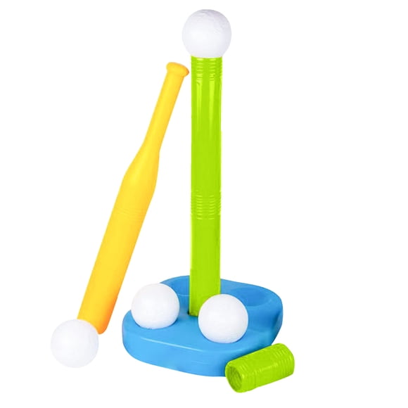 SIfdSeng Mini Toys for Kids Bulk Classroom T Ball Set Toddler Tball Set for Kids 35 with 20" Batting Tee Baseball Tee Stand 9 Soft Baseballs for Kids Baseball Bat Ball Set Outdoor Toys for Kids Ages